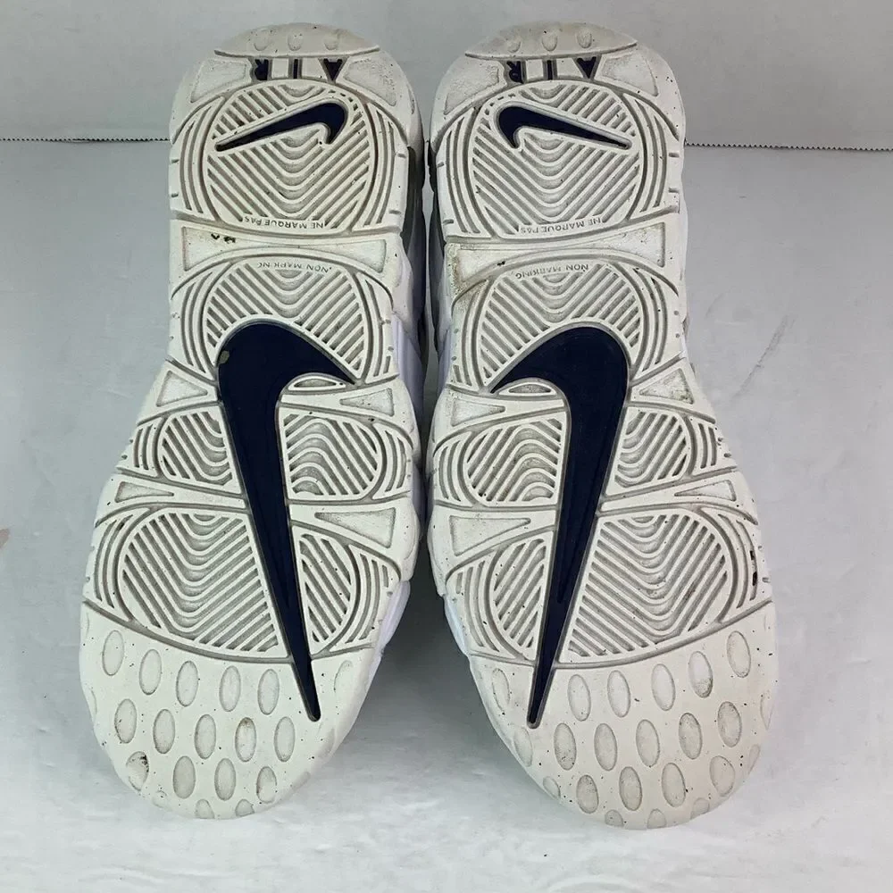 NIKE AIR MORE UPTEMPO WHITE ALL OVER LACE TIE DH9723- 100 US SZ 2.5Y